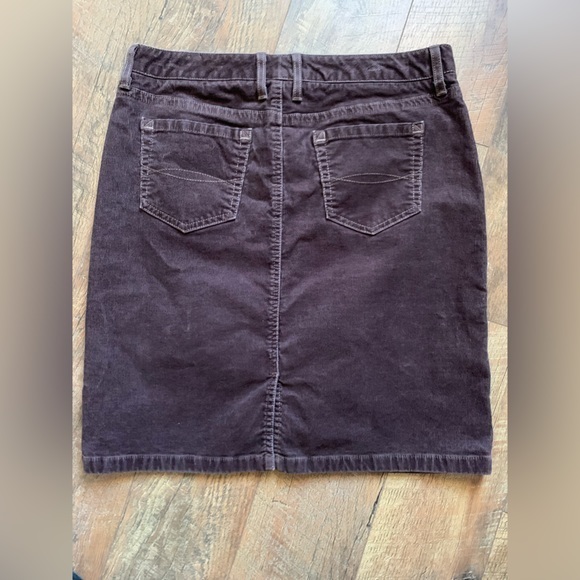 L.L.Bean corduroy brown skirt women’s size 12 - Picture 5 of 8